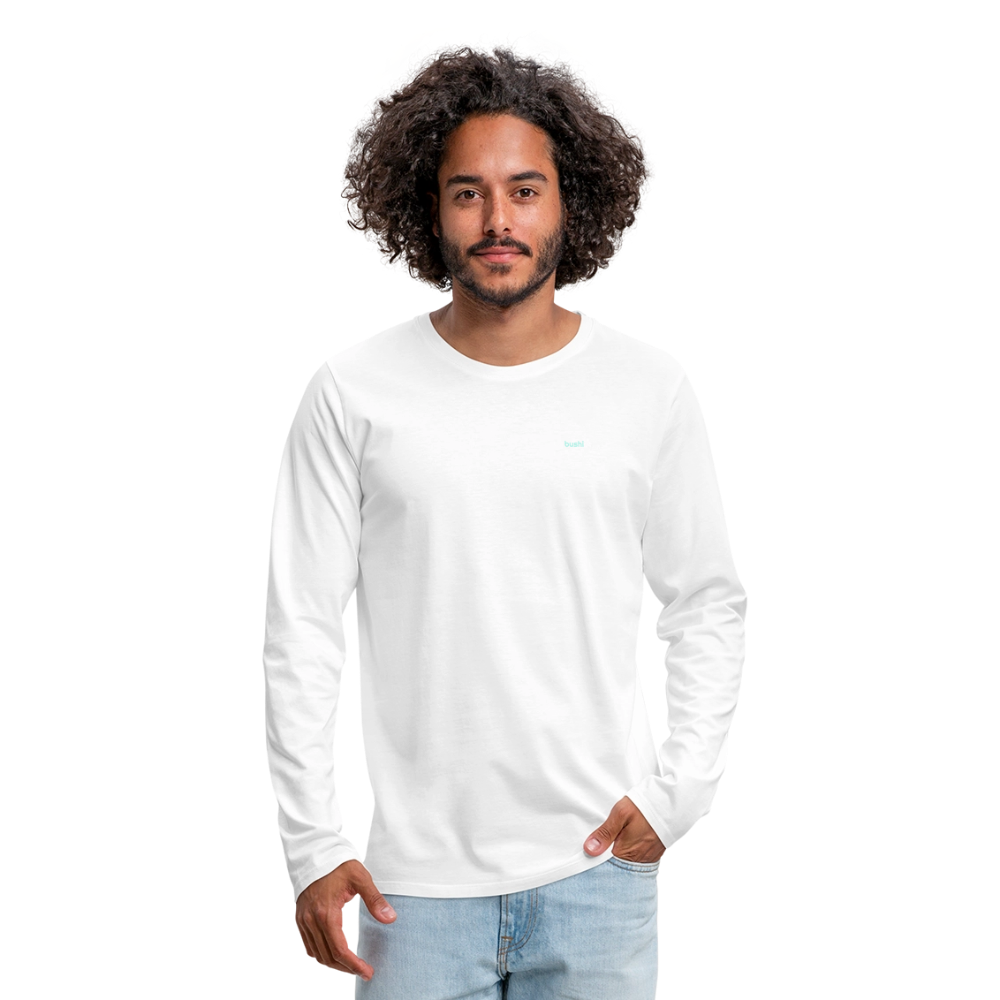 Men's Premium Longsleeve Shirt - white
