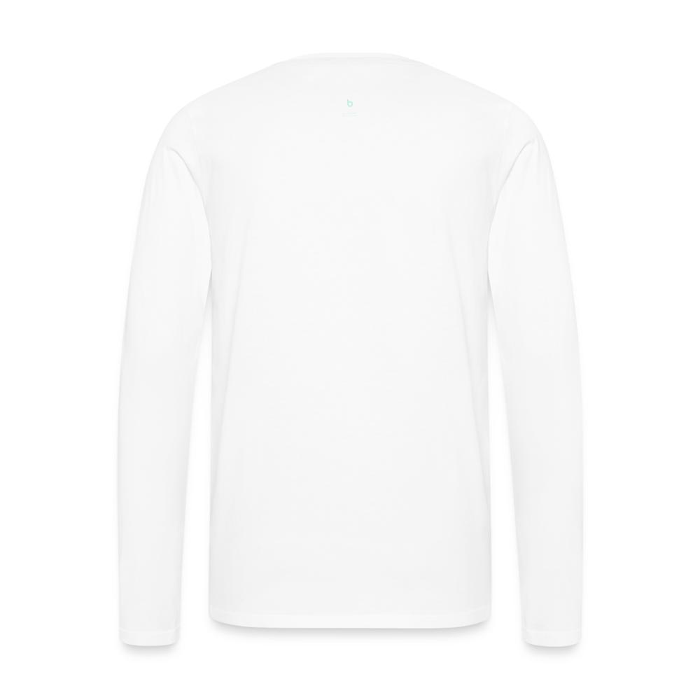 Men's Premium Longsleeve Shirt - white