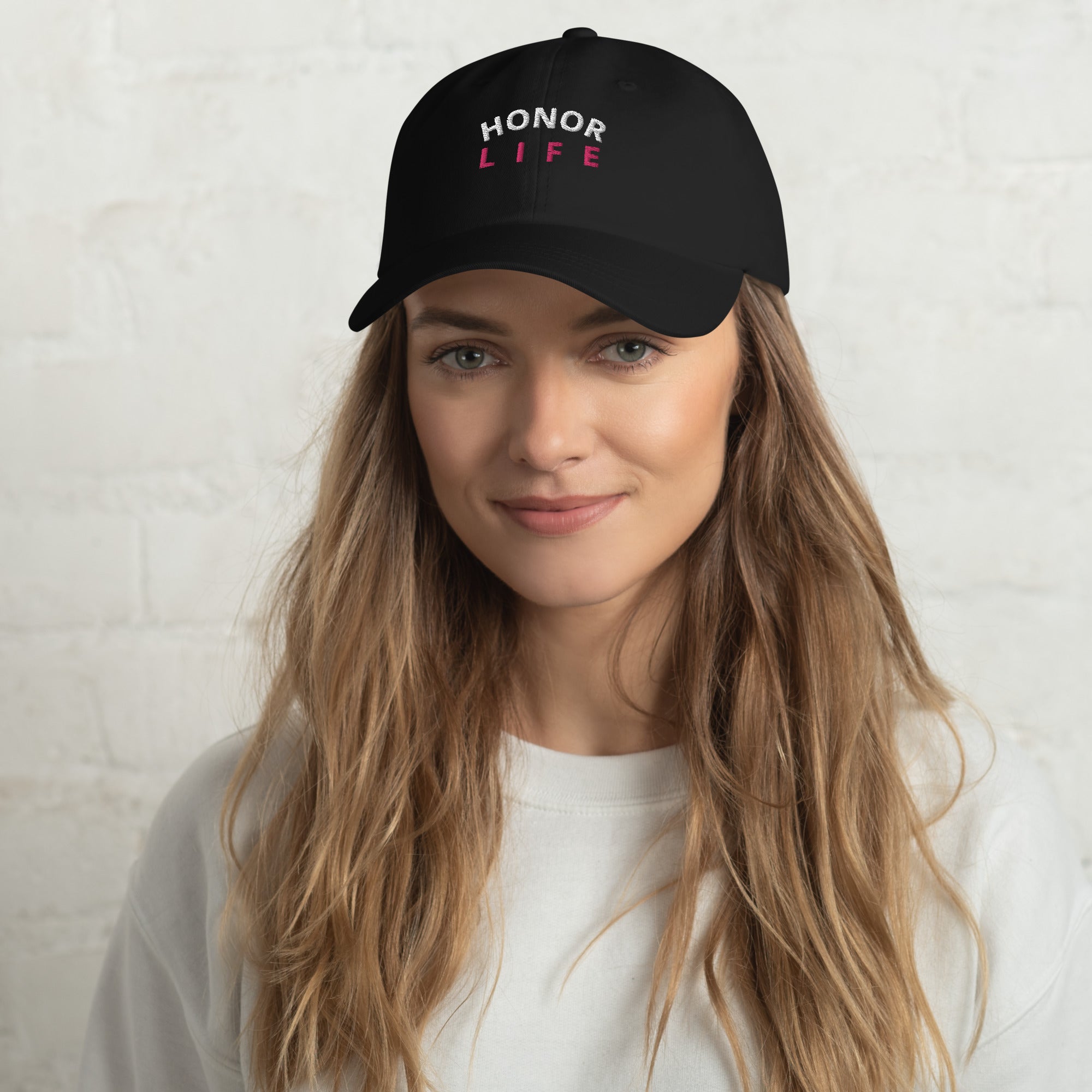 "Honor Life" Adjustable Cotton Twill Dad Hat
