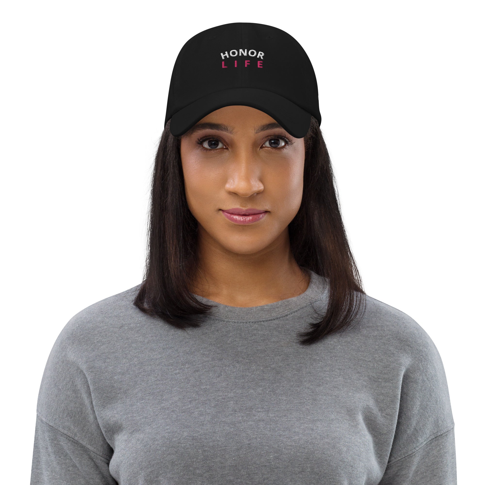 "Honor Life" Adjustable Cotton Twill Dad Hat