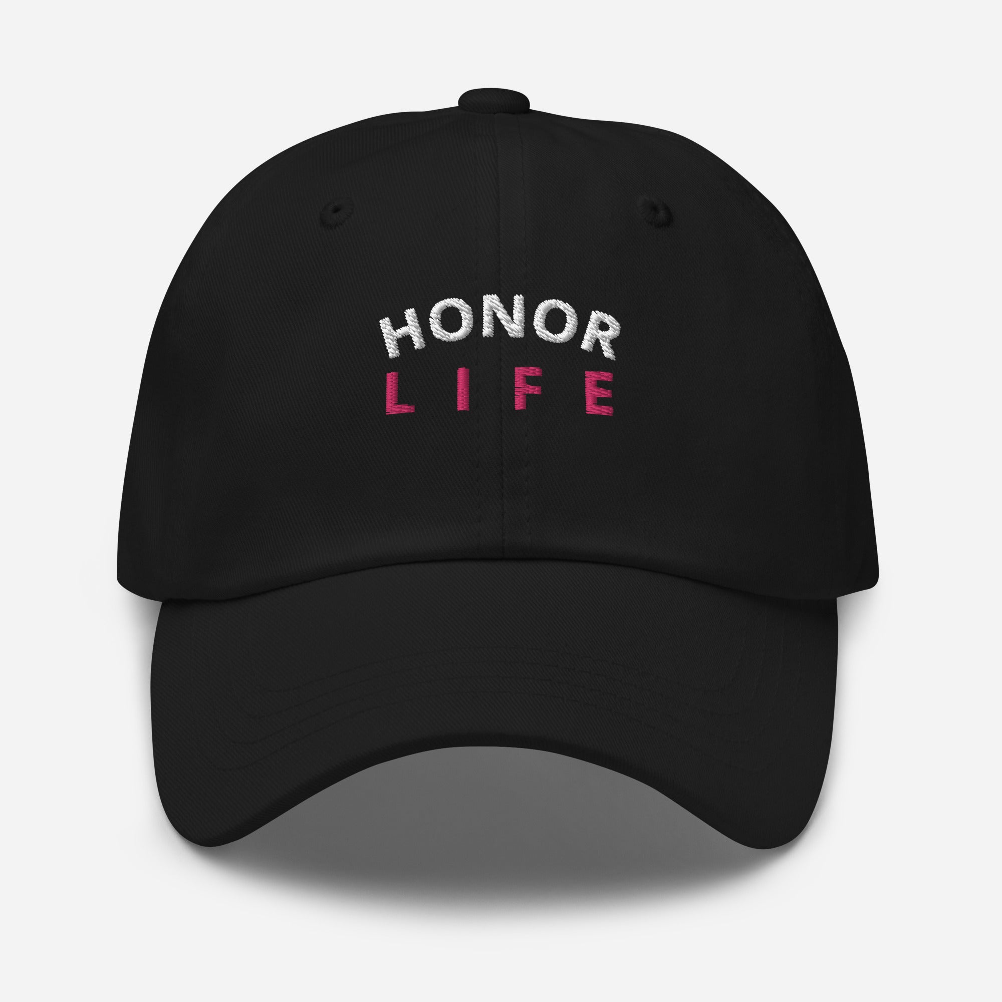 "Honor Life" Adjustable Cotton Twill Dad Hat