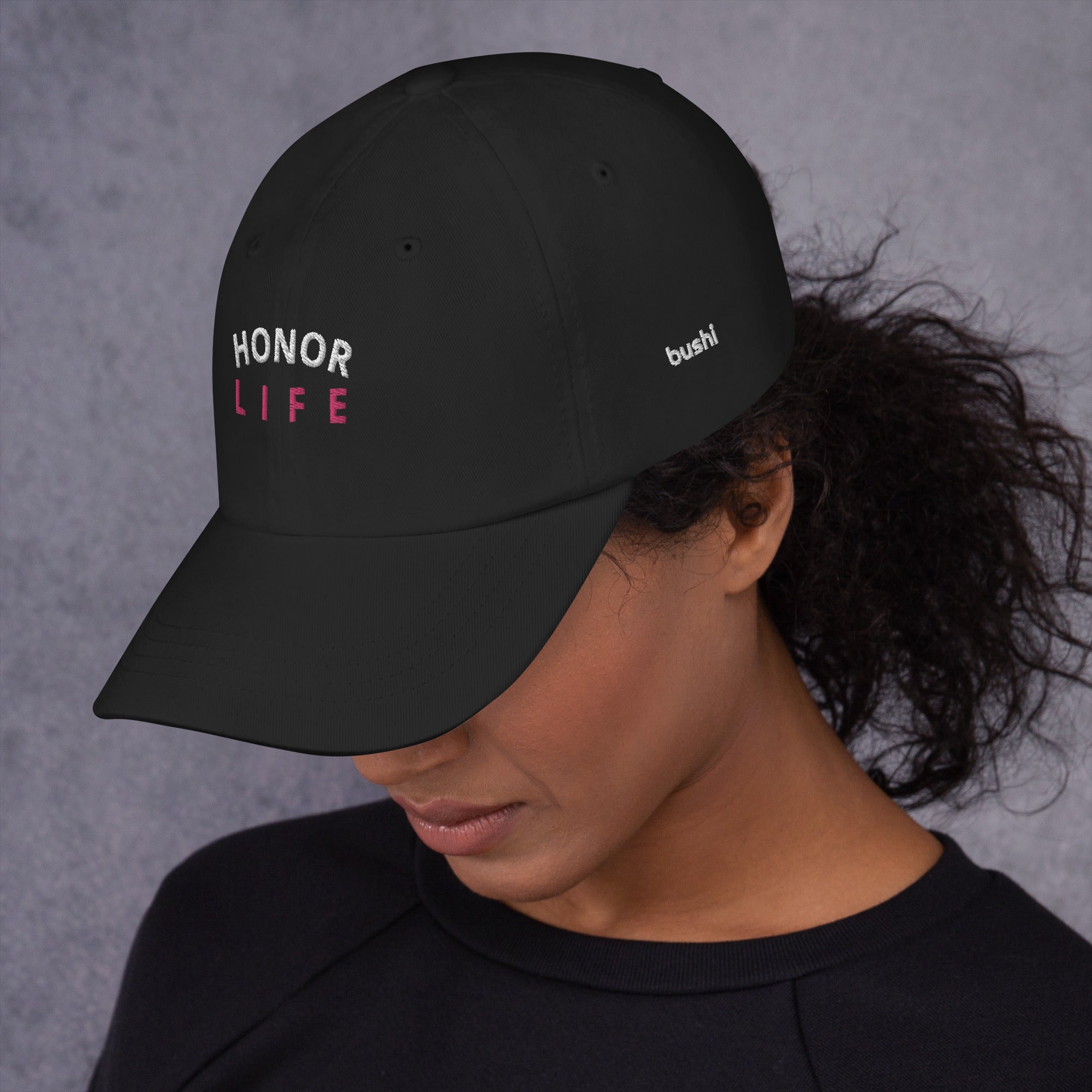 "Honor Life" Adjustable Cotton Twill Dad Hat