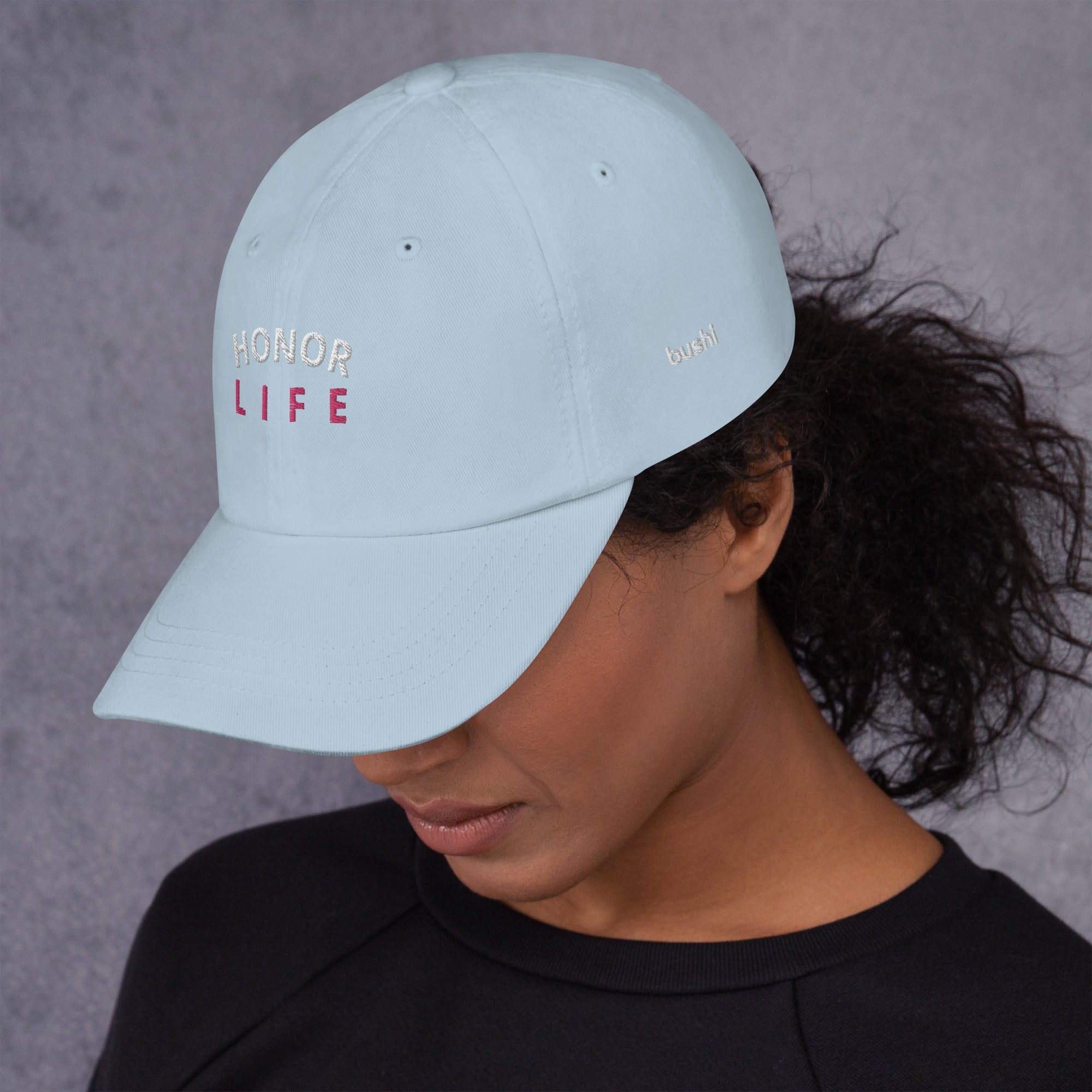 "Honor Life" Adjustable Cotton Twill Dad Hat
