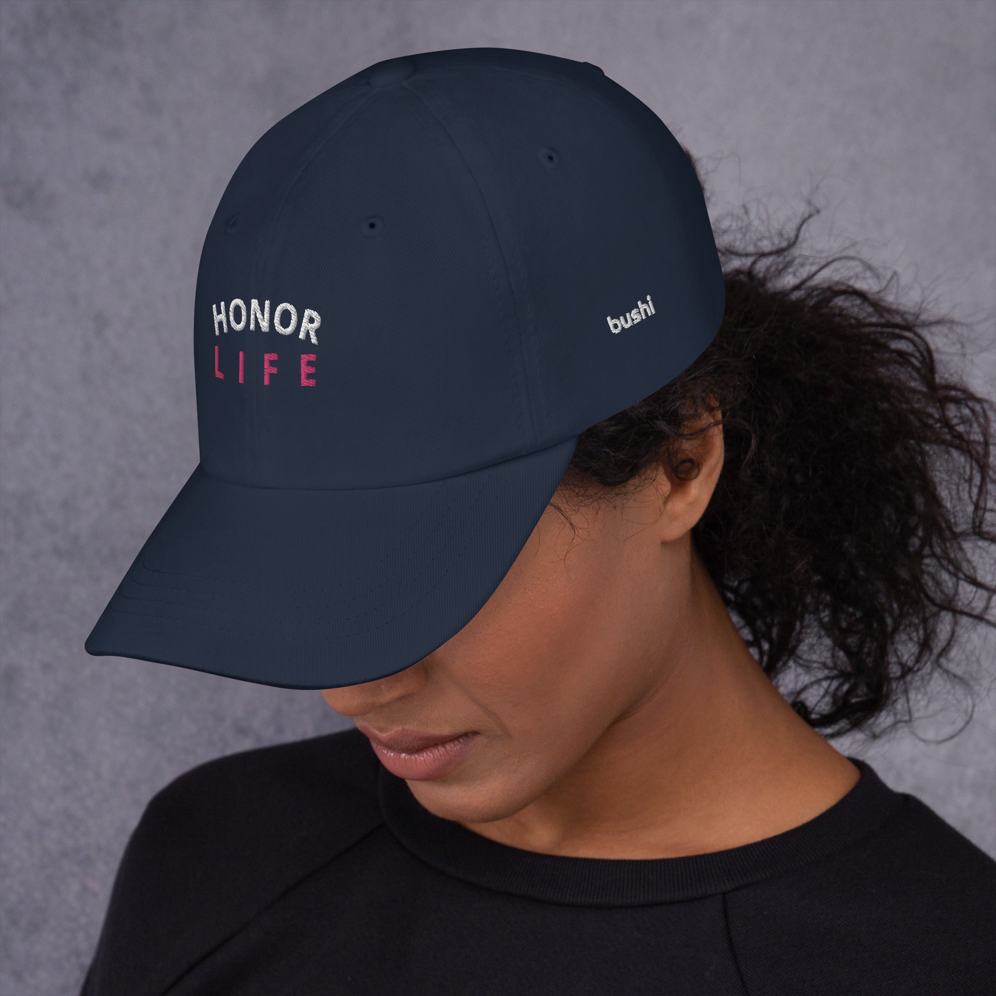 "Honor Life" Adjustable Cotton Twill Dad Hat