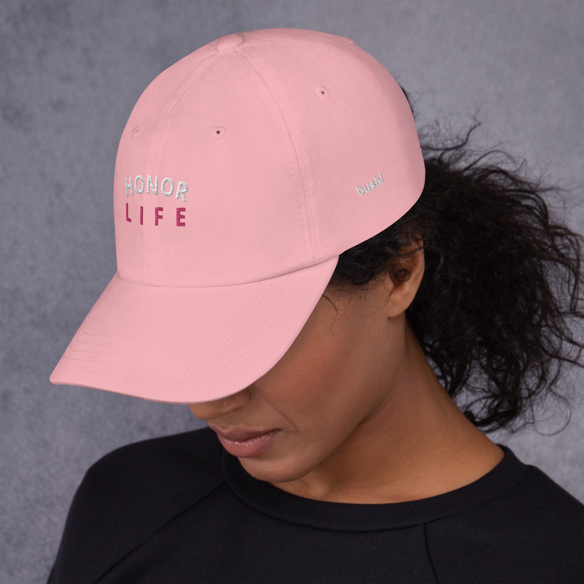 "Honor Life" Adjustable Cotton Twill Dad Hat