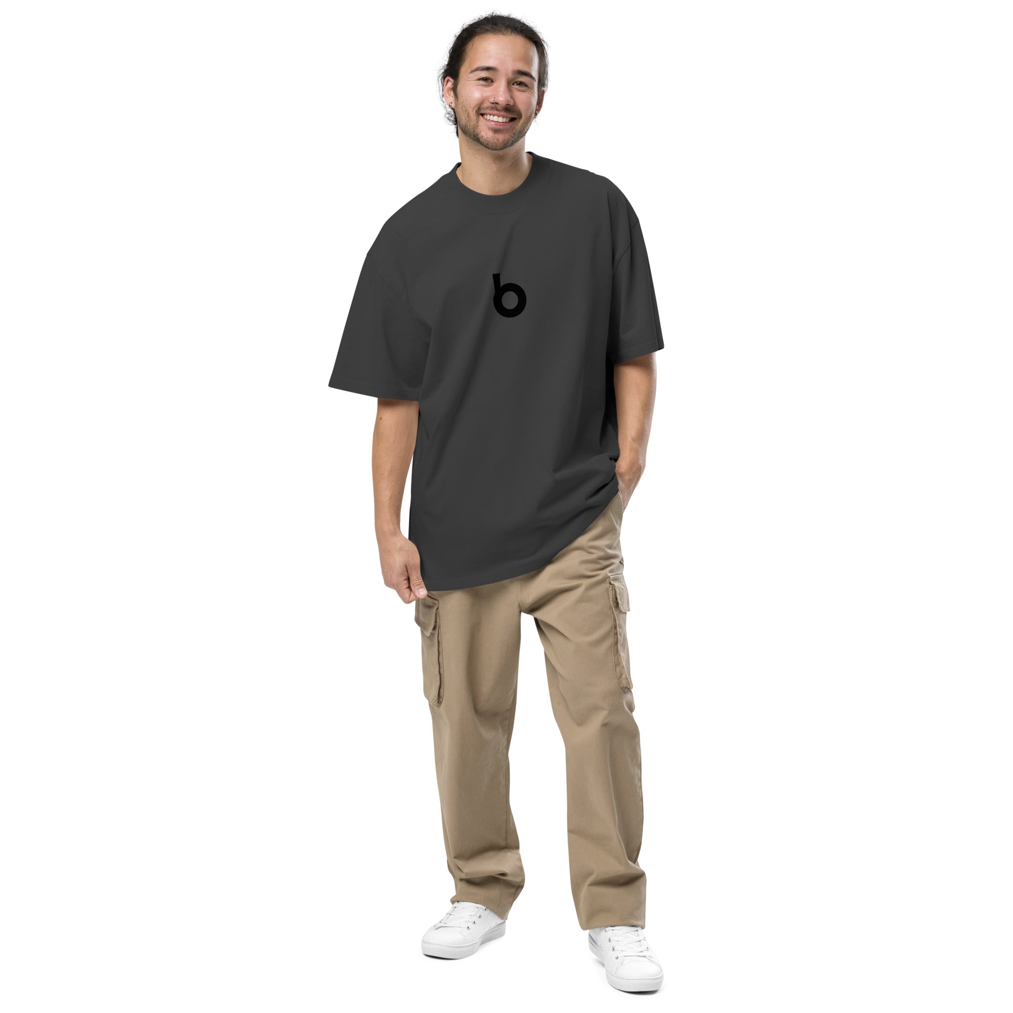 Oversized Faded Cotton T-Shirt