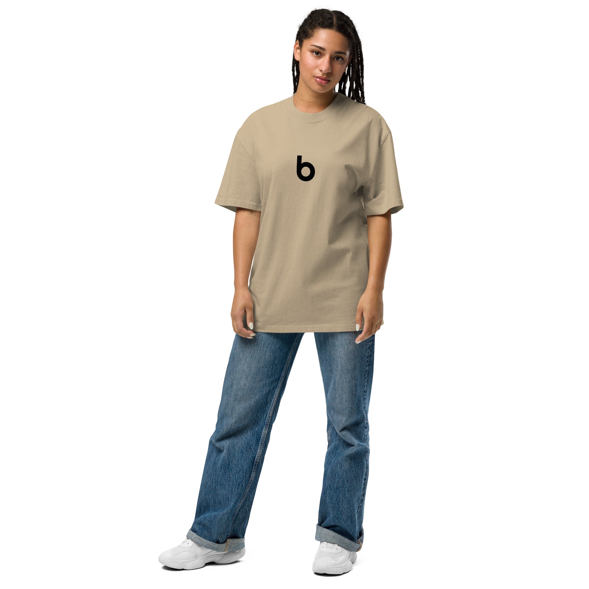 Oversized Faded Cotton T-Shirt