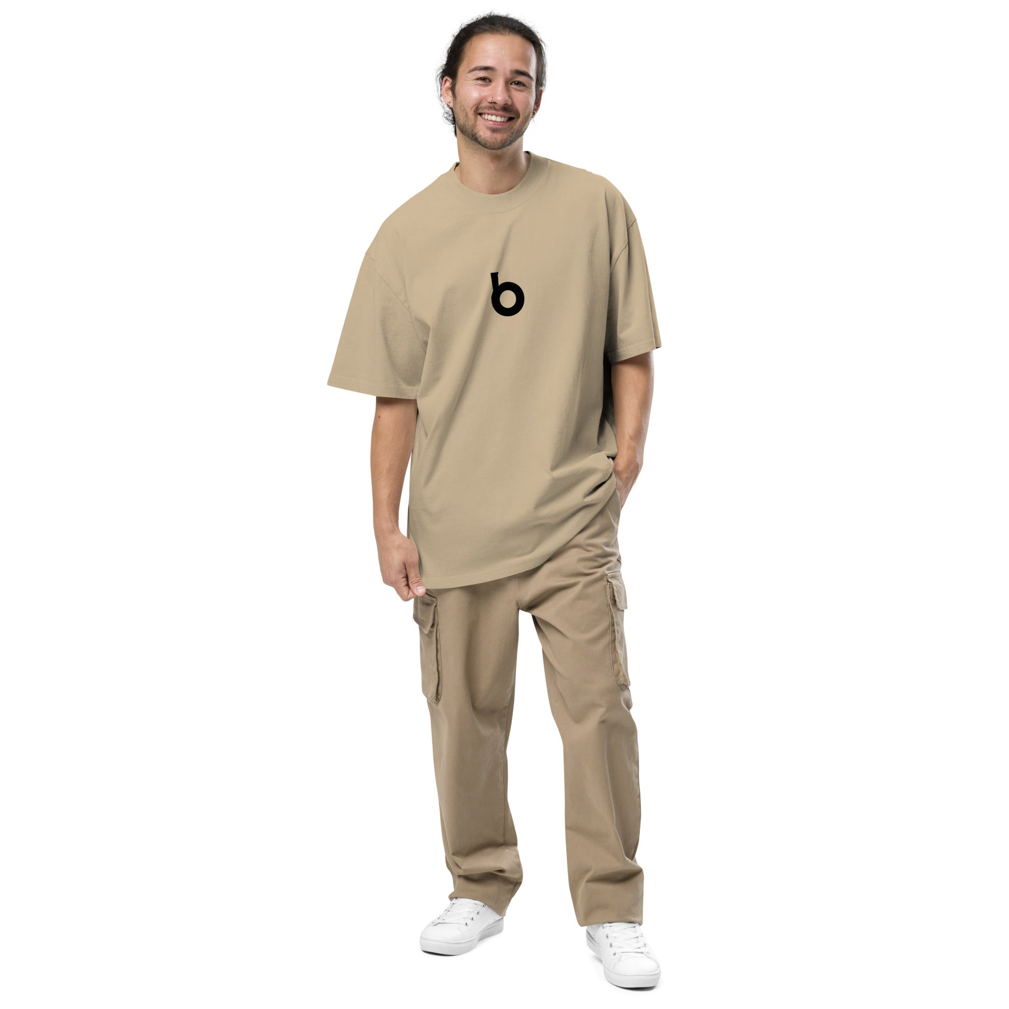 Oversized Faded Cotton T-Shirt