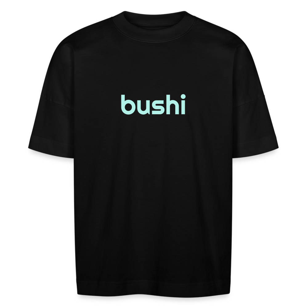 BUSHI BLASTER unisex oversize organic T-shirt - black