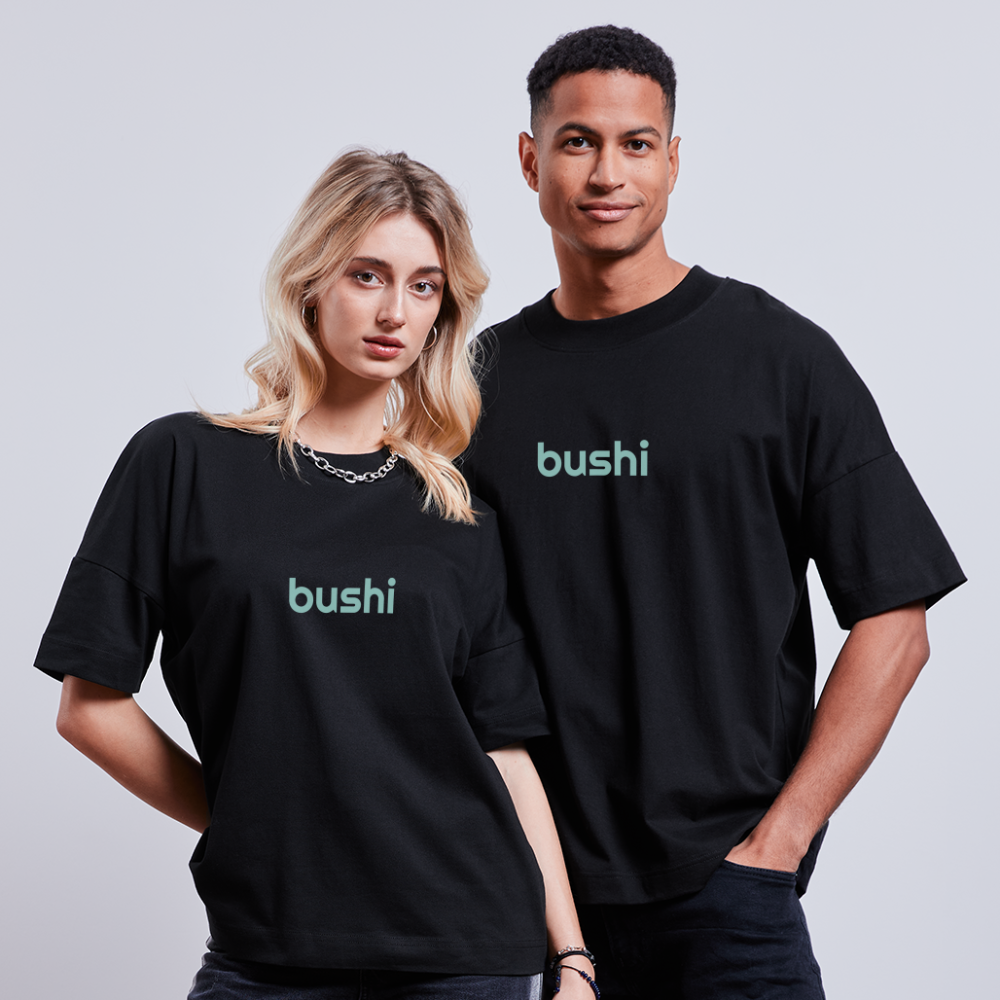 BUSHI BLASTER unisex oversize organic T-shirt - black