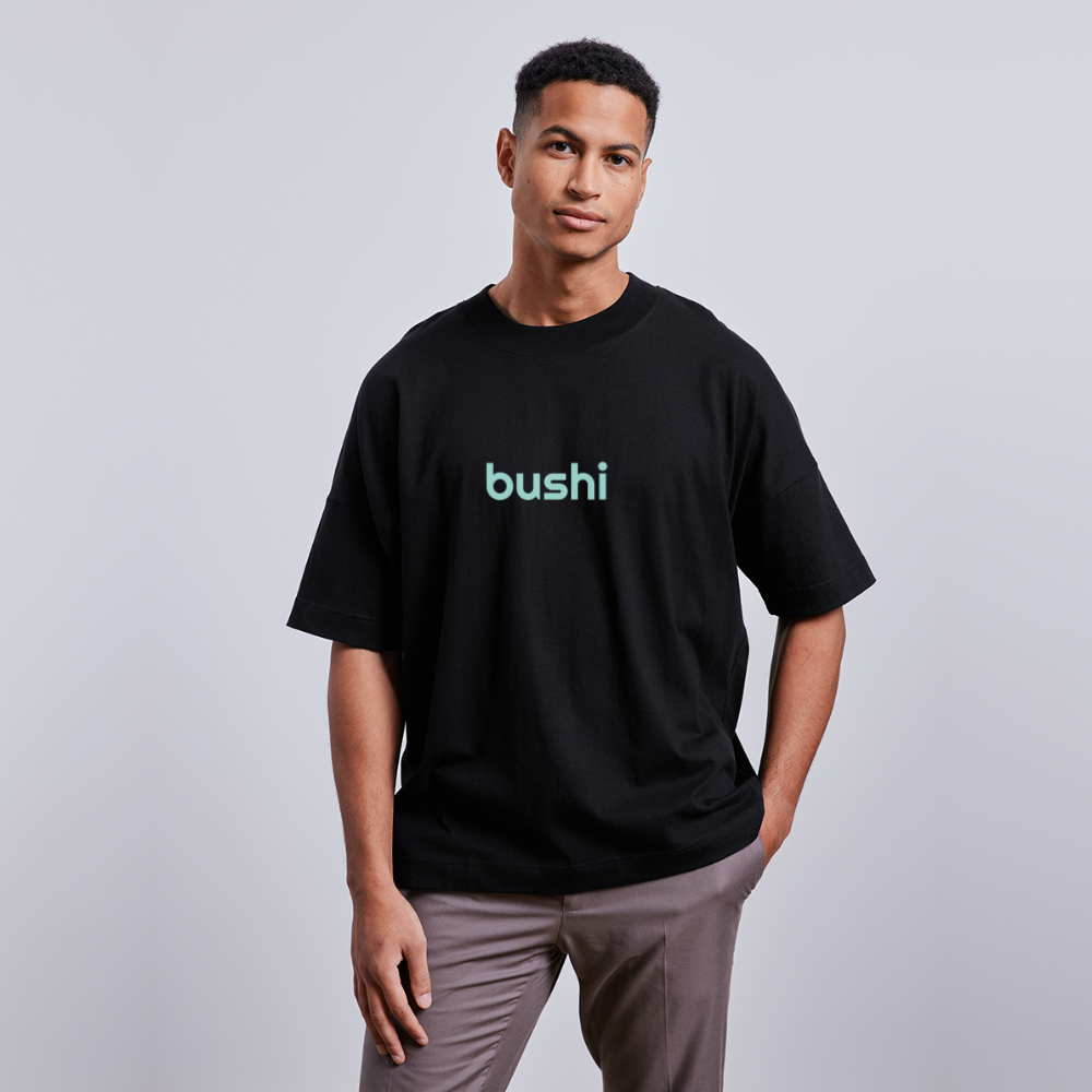 BUSHI BLASTER unisex oversize organic T-shirt - black