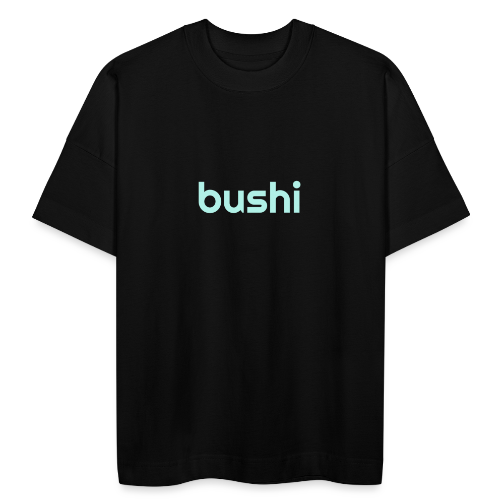 BUSHI BLASTER unisex oversize organic T-shirt - black