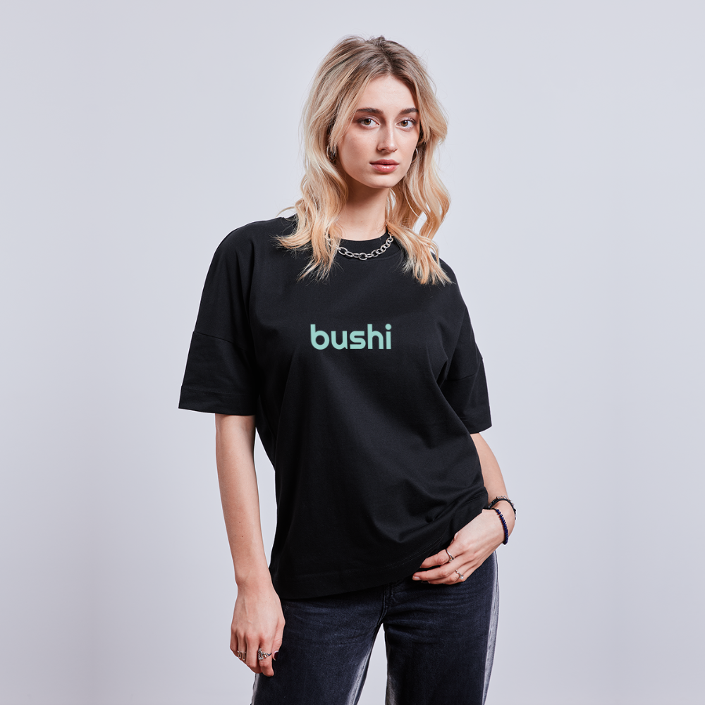 BUSHI BLASTER unisex oversize organic T-shirt - black