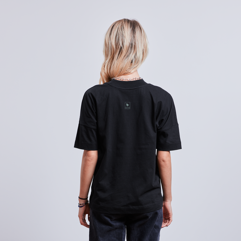 BUSHI BLASTER unisex oversize organic T-shirt - black