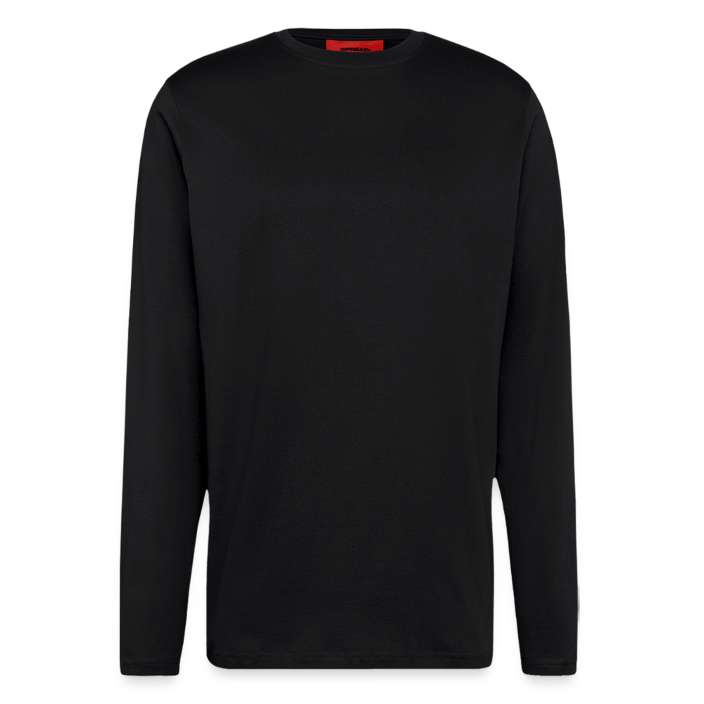 Organic Relaxed Longsleeve Shirt - SOLID BLACK