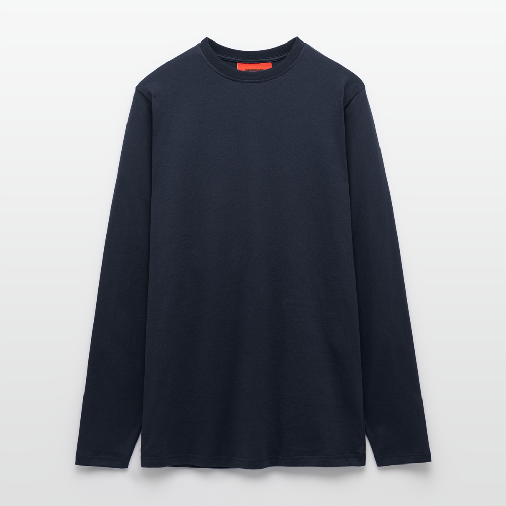 Organic Relaxed Longsleeve Shirt - DARK NAVY